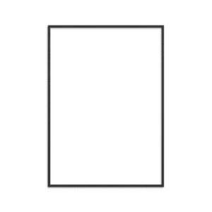 Plakatramme Sortmalet egetræ - Billede 1
