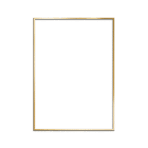 Plakatramme Messingfarvet metal - Billede 1